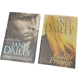Janet Dailey hard cover books two 
Calder Promise  Lone Calder Star